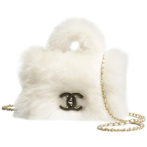 white furry chanel bag|fur Chanel bags for women.